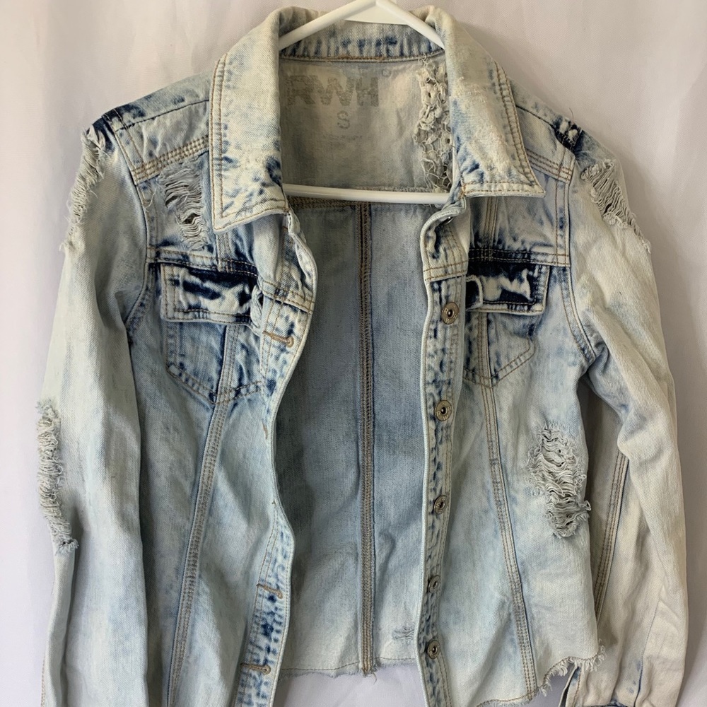 RWH Frayed Denim Jacket from Buckle